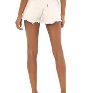 Free People Levi's 501 High-Rise Denim Shorts, Natural Instinct, Size 26 *NWT